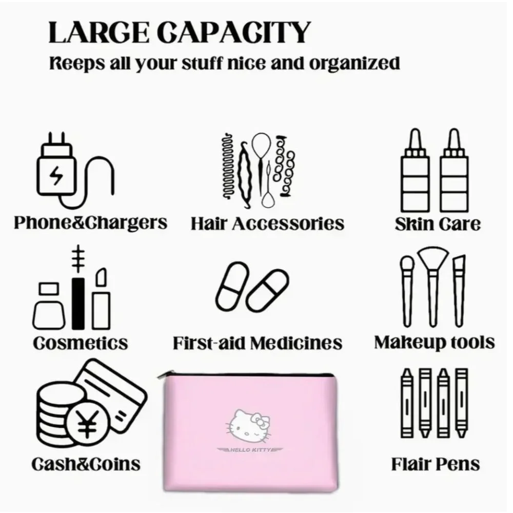 Hello Kitty - Makeup/School Supplies Bag